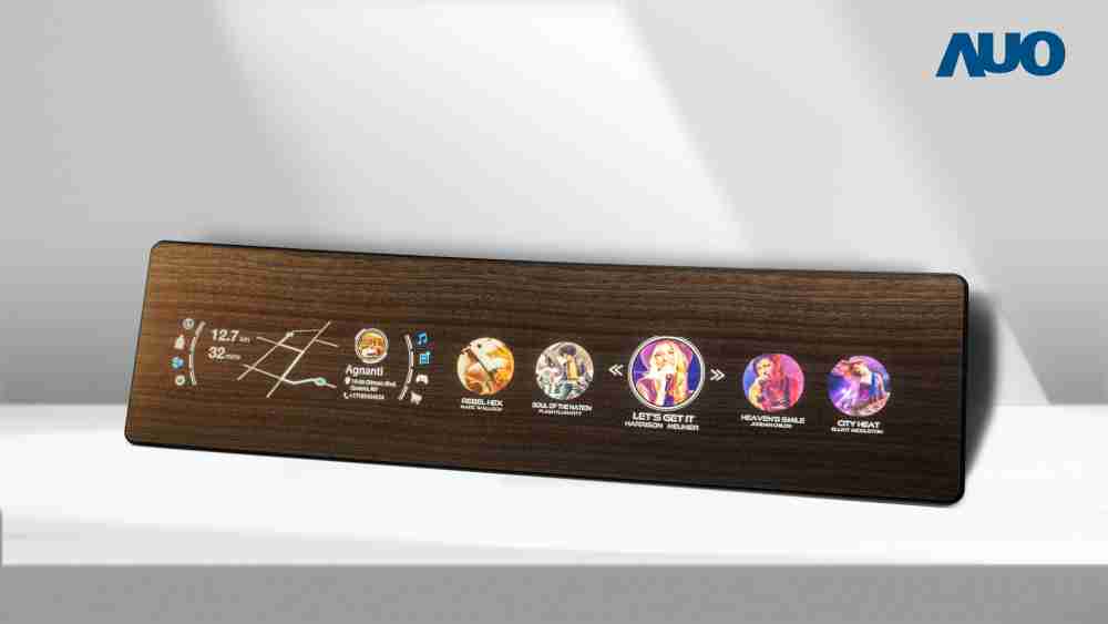 MG电玩研发全球最高穿透度达80%的AmLED木纹显示器，，可于使用时呈现高亮度、、清晰可见的信息，，，，并在不使用时回归为单纯的饰板，，节能兼具美观